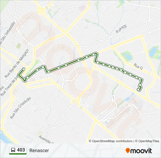 403 Bus Line Map