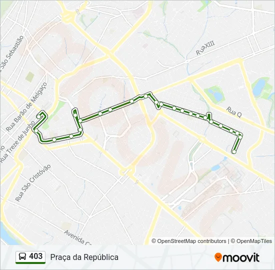 403 Bus Line Map