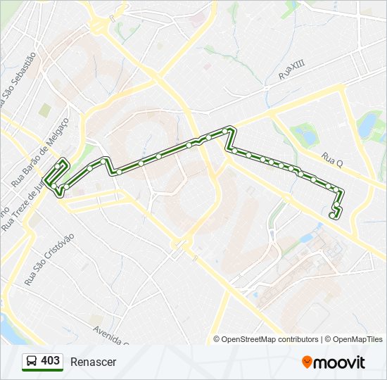 403 bus Line Map