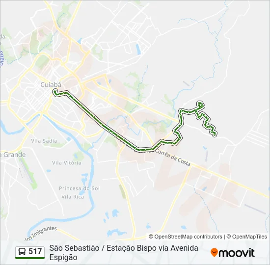 517 Bus Line Map