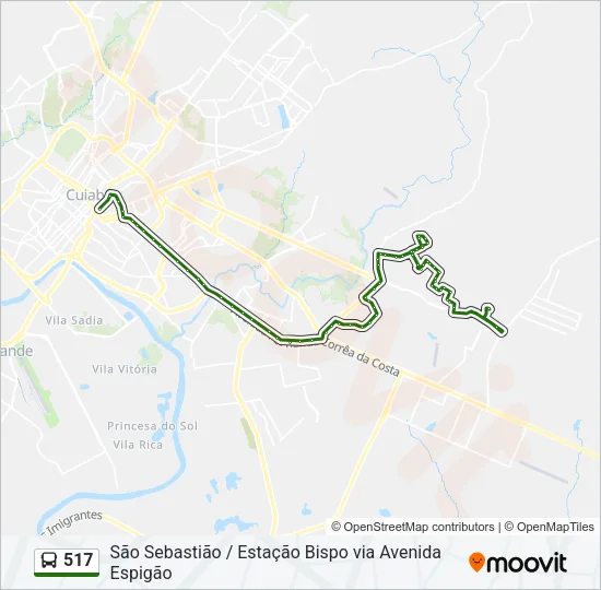517 Bus Line Map