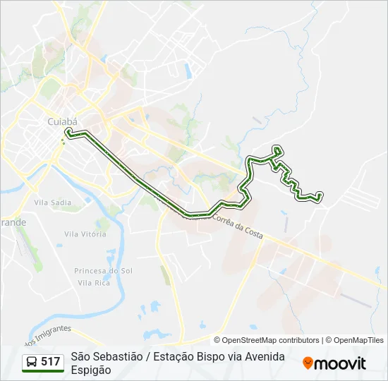 517 Bus Line Map