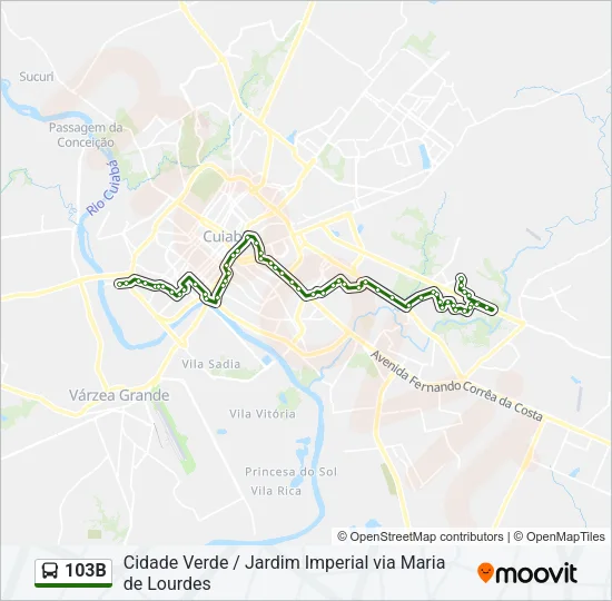103B Bus Line Map