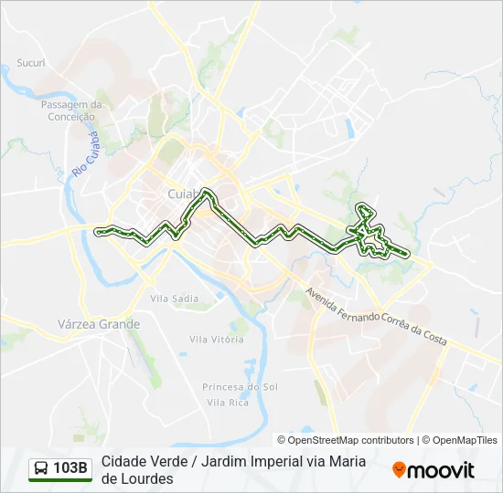 103B Bus Line Map