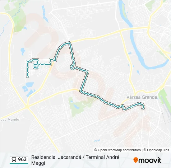963 Bus Line Map