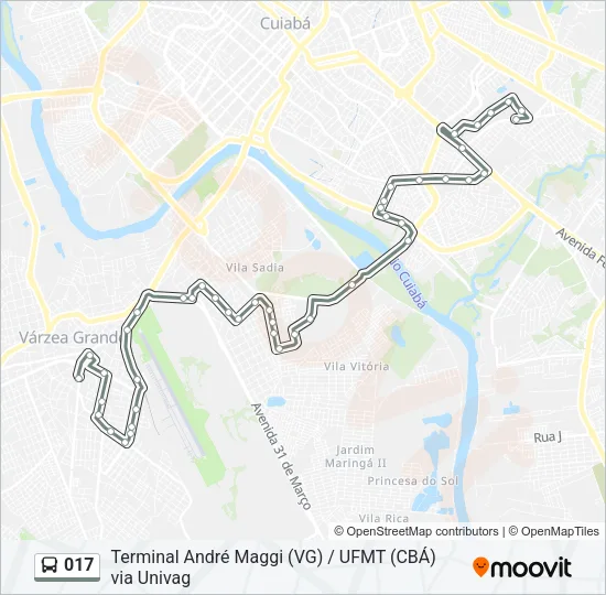 017 Bus Line Map