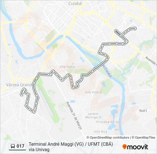 017 Bus Line Map