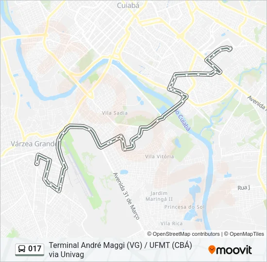 017 Bus Line Map