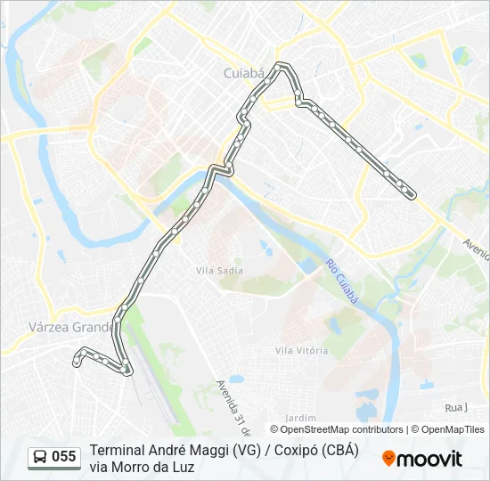 055 Bus Line Map