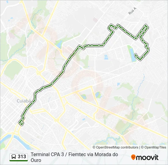 313 Bus Line Map