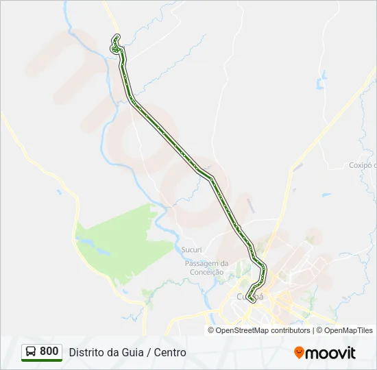 800 Bus Line Map
