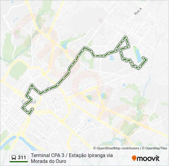 311 Bus Line Map