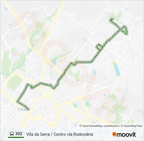 302 Bus Line Map