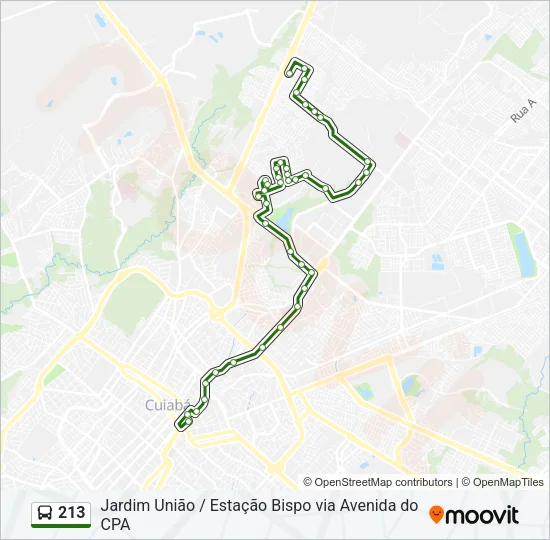 213 Bus Line Map