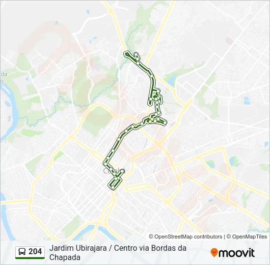 204 Bus Line Map