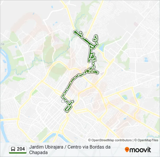204 Bus Line Map
