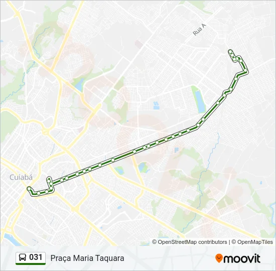 031 Bus Line Map