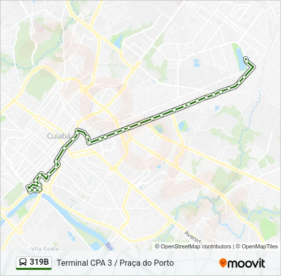 319B Bus Line Map