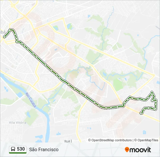 530 Bus Line Map