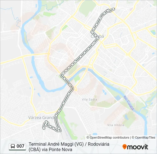 007 Bus Line Map