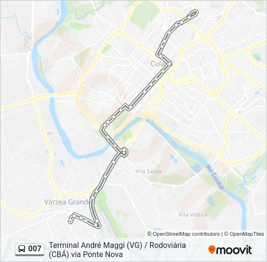 007 Bus Line Map