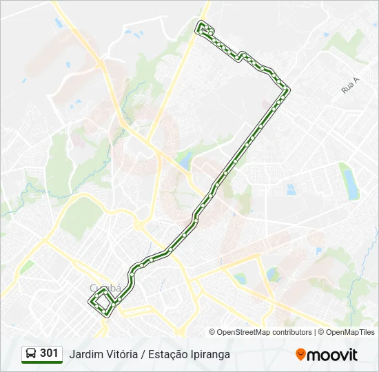 301 Bus Line Map