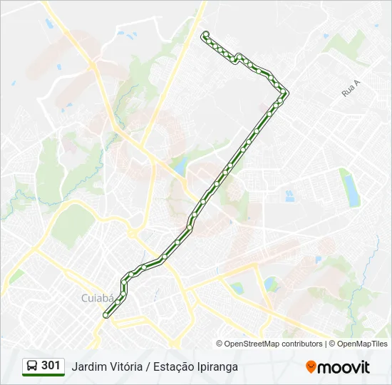 301 Bus Line Map