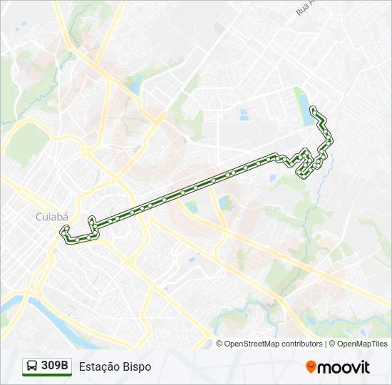 309B Bus Line Map