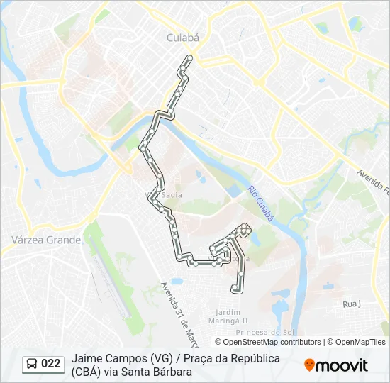022 Bus Line Map