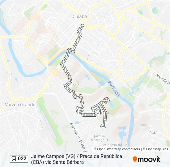022 Bus Line Map