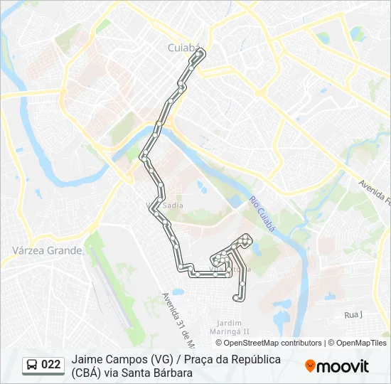 022 Bus Line Map