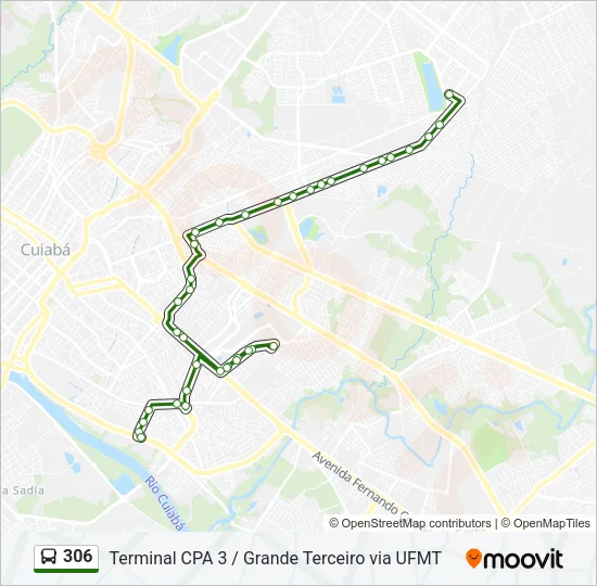 306 Bus Line Map