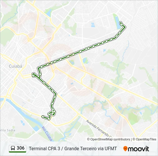 306 Bus Line Map