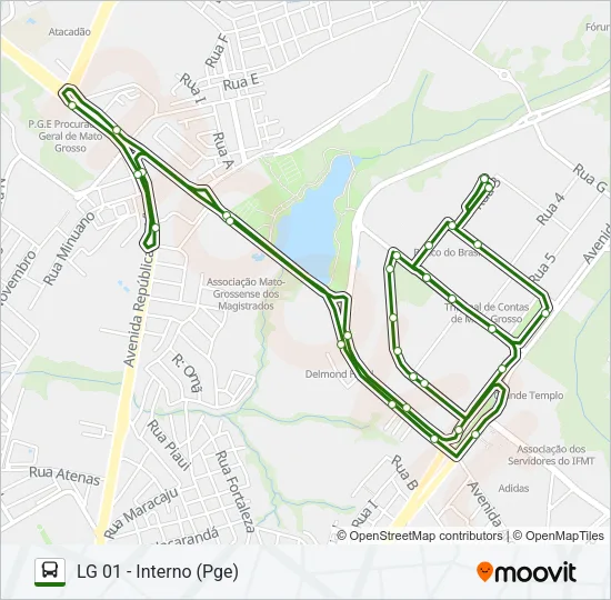 LIGEIRINHO Bus Line Map