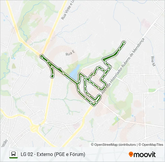 LIGEIRINHO Bus Line Map