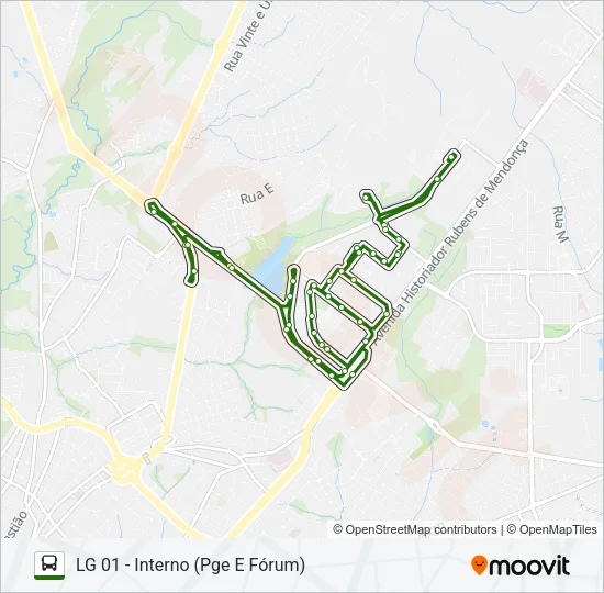 LIGEIRINHO Bus Line Map