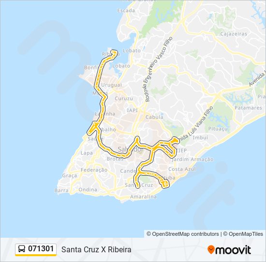 Mapa de 071301 de autobús