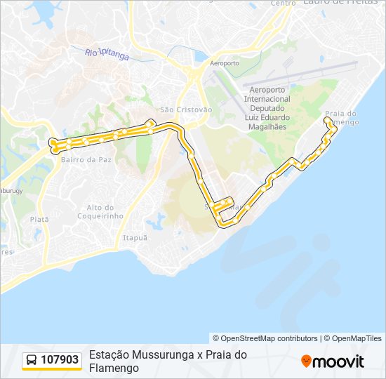 Mapa de 107903 de autobús