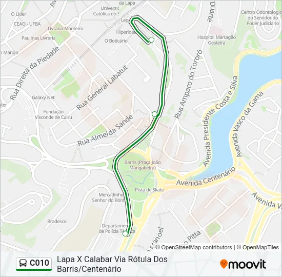 C010 Bus Line Map
