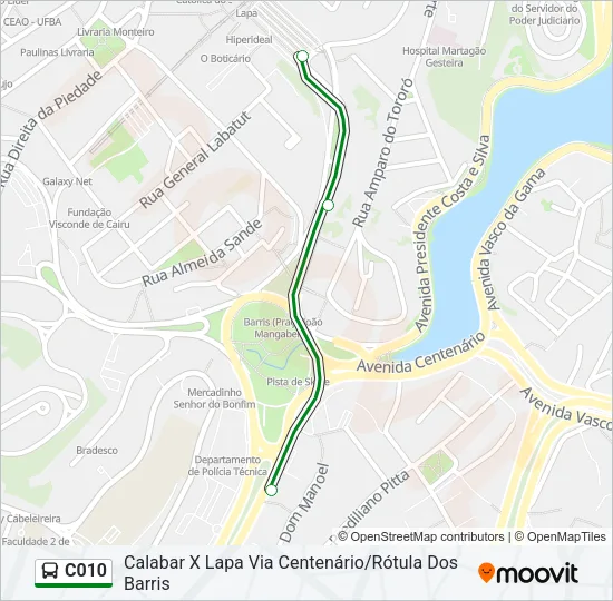 C010 Bus Line Map