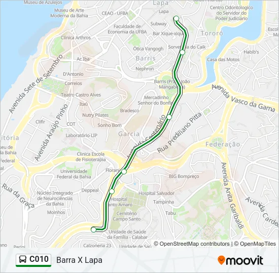 C010 Bus Line Map