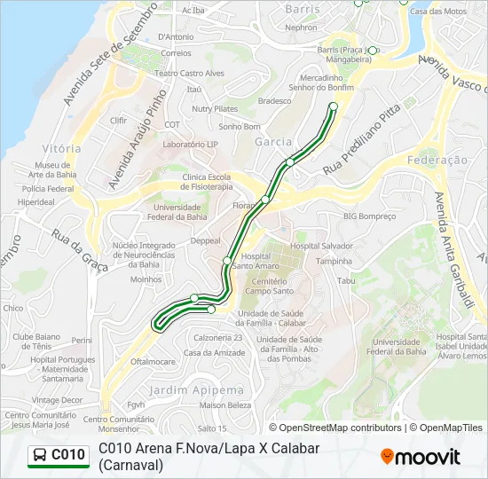 C010 Bus Line Map