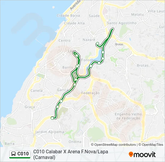 C010 Bus Line Map