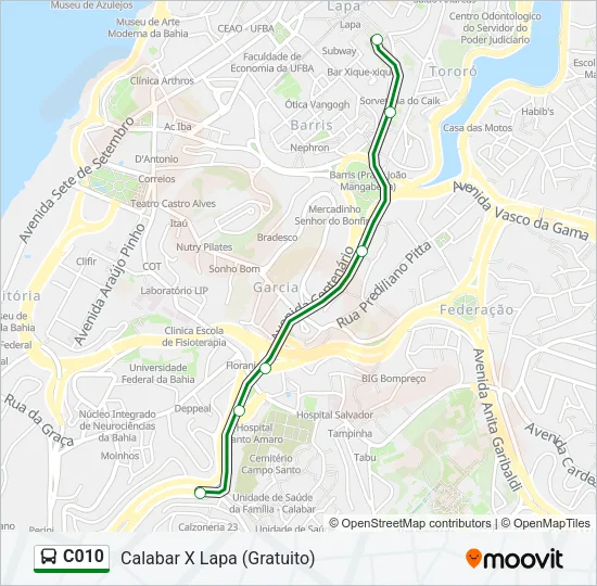 C010 Bus Line Map
