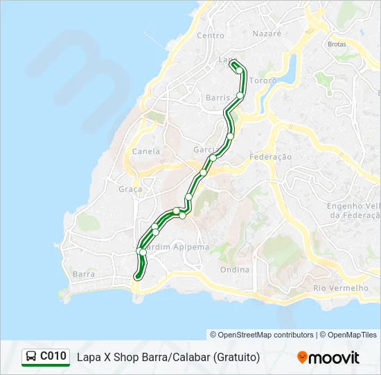 C010 Bus Line Map