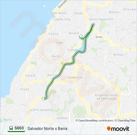 S003 Bus Line Map