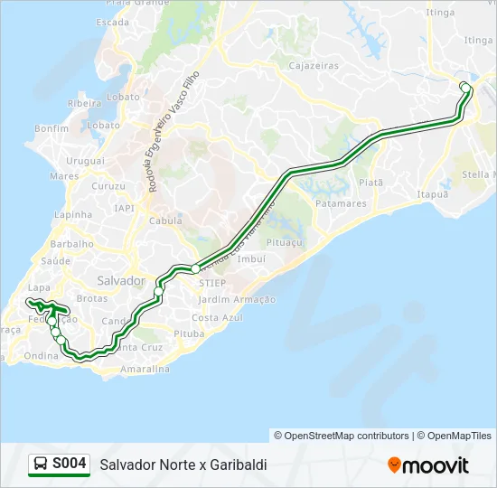 S004 Bus Line Map