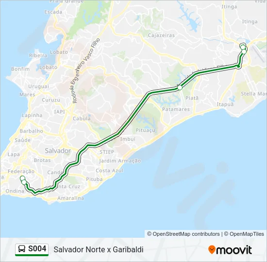 S004 Bus Line Map