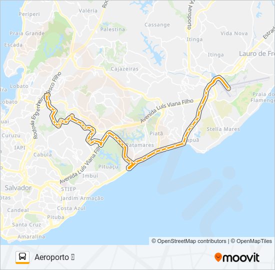 L210 BRASILGÁS - AEROPORTO ✈ bus Line Map