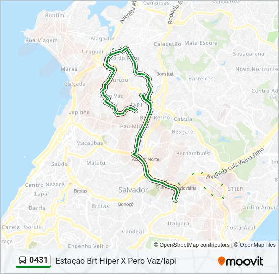 0431 Bus Line Map